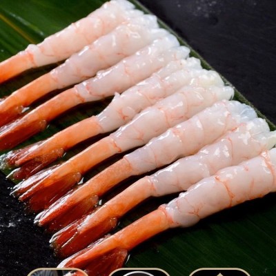 冰鲜北极虾甜虾刺身深海新鲜熟冻船冻去头去壳寿司甜虾即食 30尾虾图3