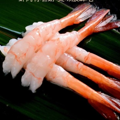 冰鲜北极虾甜虾刺身深海新鲜熟冻船冻去头去壳寿司甜虾即食 30尾虾图4
