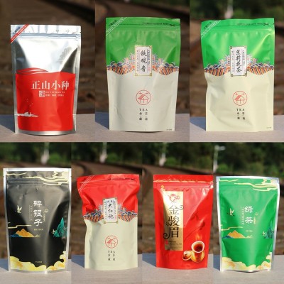 商超供货茶袋装100g金骏眉正山小种红茶大红袍铁观音花茶办公用茶图2