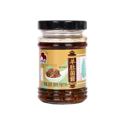 羊肚菌酱拌饭拌面下饭纯菌菇酱调料批发羊肚菌酱200g批发图5