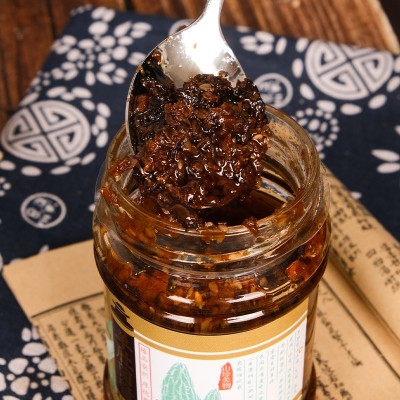 羊肚菌酱拌饭拌面下饭纯菌菇酱调料批发羊肚菌酱200g批发图4