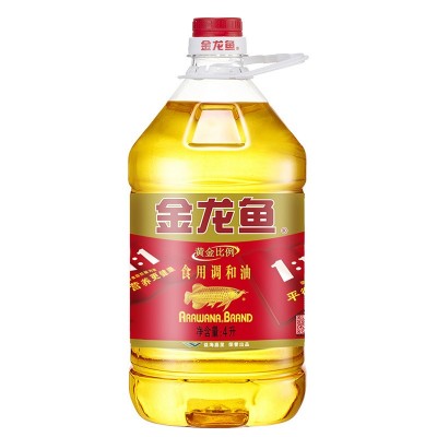 金龙鱼黄金比例调和油4L/5L食用植物油1:1:1桶装家用油 炒菜烹饪图2