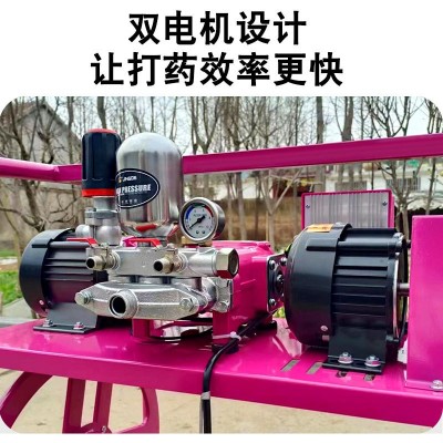 精德48V60V双电机电动打药机 农用免安装自动卷管喷雾果园打药机图3