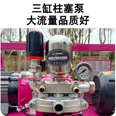 精德48V60V双电机电动打药机 农用免安装自动卷管喷雾果园打药机图4
