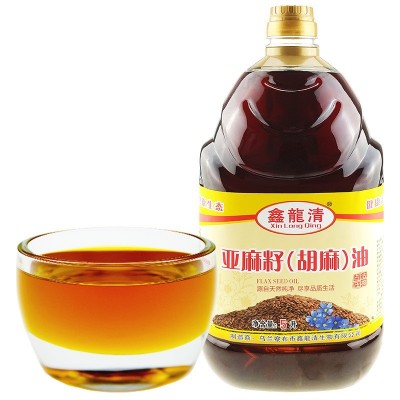 鑫龙清亚麻籽油热榨胡麻油酸月子孕产妇婴儿宝宝植物食用厂家批发图4