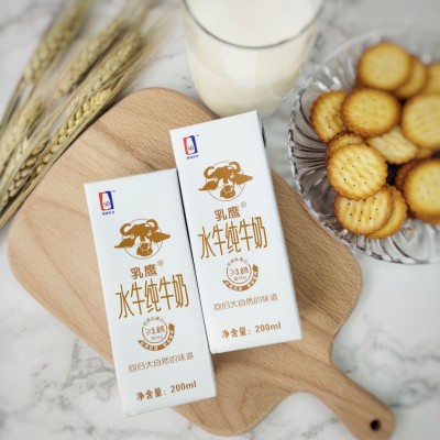 厂家直供 批发南国乳业乳鹰水牛纯牛奶电商装 200ml*12盒图2