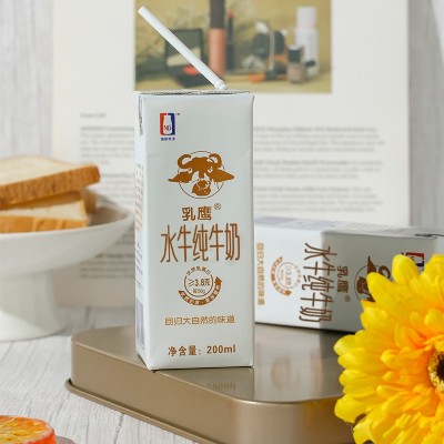 厂家直供 批发南国乳业乳鹰水牛纯牛奶电商装 200ml*12盒图3