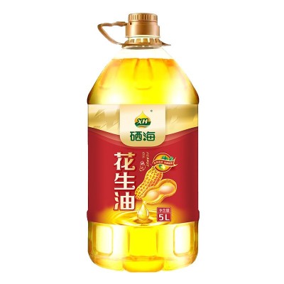 XH硒海纯花生油5L物理压榨一级家用送礼福利食用油厂家批发图5
