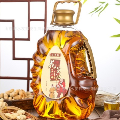 山里俏 压榨花生油5升古法酿造家用炒菜无添加植物油代发批发图2