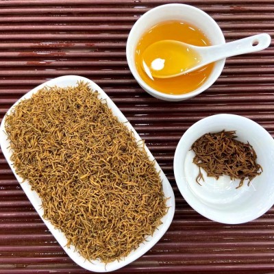 武夷山源头茶厂家2024茶叶红茶批发桂圆香蜜香散装黄芽金 骏眉特级图4