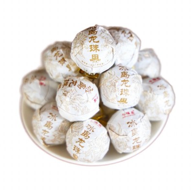 工厂批500克冰岛普洱茶龙珠小饼生茶老班章熟茶8克小饼陈皮普洱茶图5