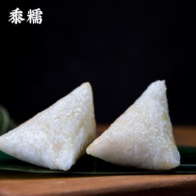 嘉兴味手工新鲜清水纯糯米白粽子广西原味素粽端午节礼品团购批发图2
