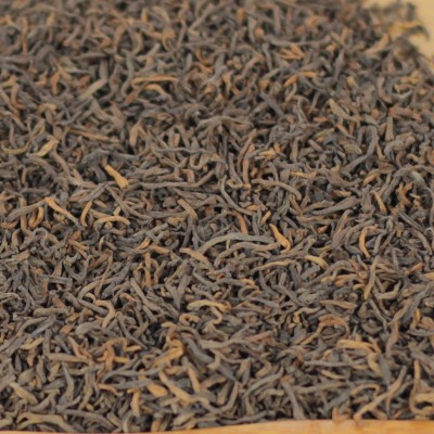 批发云南普洱茶 陈年干仓 普洱散茶 05年宫廷 熟茶500g图4