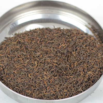 批发云南普洱茶 陈年干仓 普洱散茶 05年宫廷 熟茶500g图2