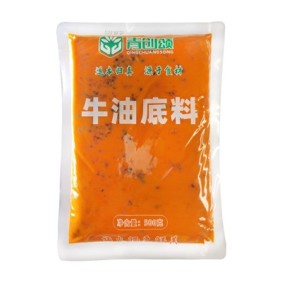 青创食品牛油底料商用餐饮装麻辣火锅调味料500g小火锅底料批发图5