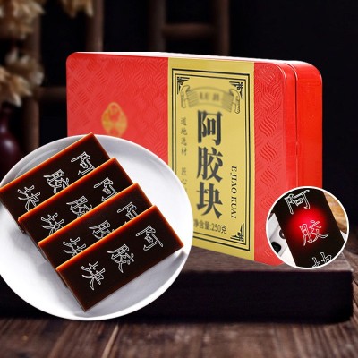 阿胶块250g东阿驴皮阿胶片熬阿胶糕打粉即食滋养阿胶原块现 货批发图2