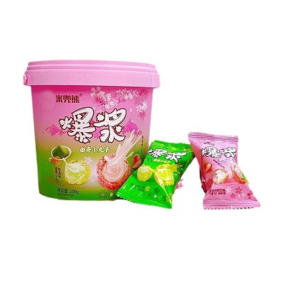 爆浆巧克力芝士曲奇小丸子批发 网红休闲零食涂层夹心巧克力桶装图5