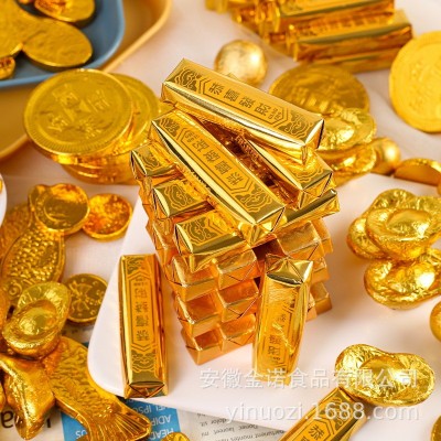 伊诺滋金币型巧克力20斤箱装巧克力喜糖零食生日礼物烘培装饰批发图3