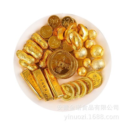 伊诺滋金币型巧克力20斤箱装巧克力喜糖零食生日礼物烘培装饰批发图5