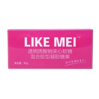 胶原蛋白肽软糖透明质酸钠水蜜桃味新式维生素玻尿酸钠夹心软糖图5