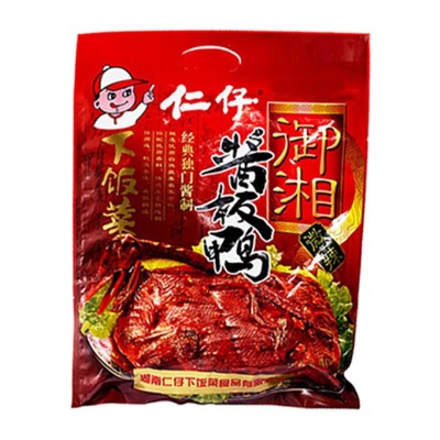湖南风味仁仔400克酱板鸭鸭肉类熟食食品香辣小吃批发零食卤味配图5