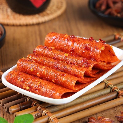 湖南千里香辣条盒装辣片童年回忆解馋休闲零食厂家代发图4
