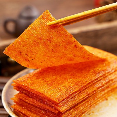 德建辣条68g系列KK星香胞胎麻辣条薄辣片素羊排网红素食面筋辣条图4
