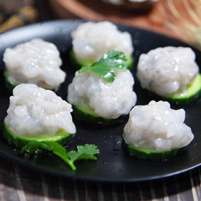 重庆大颗粒手打青虾滑500g麻辣烫冒菜火锅食材速冻鲜美米虾滑批发图3