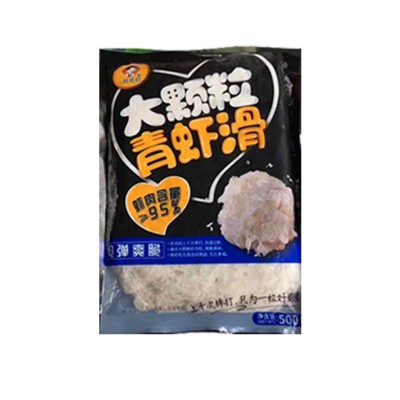 重庆大颗粒手打青虾滑500g麻辣烫冒菜火锅食材速冻鲜美米虾滑批发图5