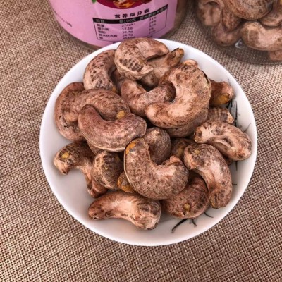 群超顺带衣紫衣虎皮香酥250g罐装腰果仁坚果休闲零食特大颗粒包邮图3