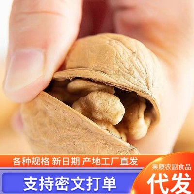 新疆特产185纸皮核桃熟核桃奶香五香草本 批发新疆考核桃图2