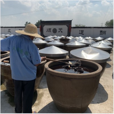 寿州天顺古法传统工艺手工酿造头道鲜零添加无防腐剂家用土造酱油图2
