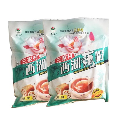三家村原味藕粉432克西湖藕粉杭州特产冲饮食品送亲人朋友大礼包图3