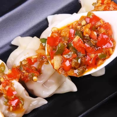 蒜蓉辣椒酱湖南特辣正宗香辣青红双椒酱下饭菜小米椒拌饭酱剁椒酱图3