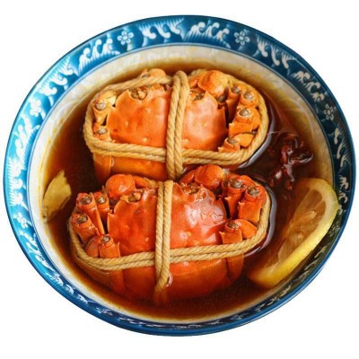 花雕熟醉蟹 即食6只蟹全母 醉蟹大闸蟹香辣蟹 花雕蟹熟食公母螃蟹图5