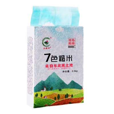 七色糙米5斤装 东北新米健身饱腹五谷杂粮粗粮五色 七色糙米批发图4
