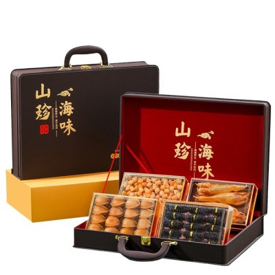 礼品送礼淡干海参鲍鱼礼盒装花胶干贝四拼海味干货送长辈图3