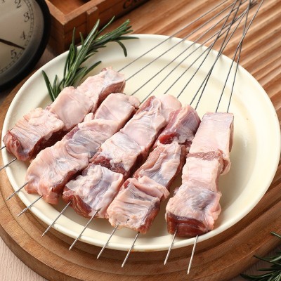 新鲜冷冻猪油边肉猪护心肉820g猪边肋肉东北烧烤大油边肉烤肉食材图2