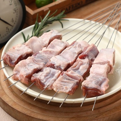 新鲜冷冻猪油边肉猪护心肉820g猪边肋肉东北烧烤大油边肉烤肉食材图4