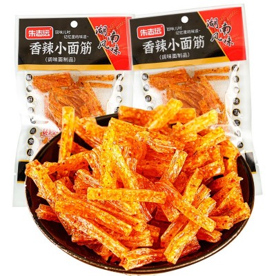 朱志远辣条香辣小面筋麻辣袋装小零食8090后怀旧休闲食品小吃批发图5