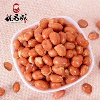 油炸熟花生米5斤/包下酒菜花生咸味面馆红皮花生原味凉皮花生米图3