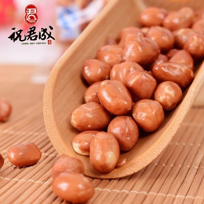 油炸熟花生米5斤/包下酒菜花生咸味面馆红皮花生原味凉皮花生米图2