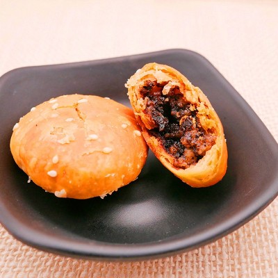 【150克*10袋】黄山烧饼梅干菜扣肉馅安徽特产零食小吃批发糕点心图2
