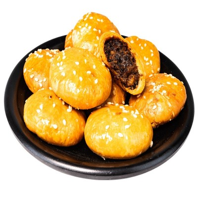 【150克*10袋】黄山烧饼梅干菜扣肉馅安徽特产零食小吃批发糕点心图4