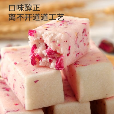 玫瑰芡实糕传统糕点健康无蔗糖早餐代餐零食营养饱腹特产食品代发图2