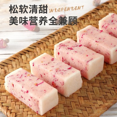 玫瑰芡实糕传统糕点健康无蔗糖早餐代餐零食营养饱腹特产食品代发图4