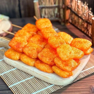超牛先森北京烤鸭一盒20串大豆制品大辣串8090后童年零食辣条甜辣图3