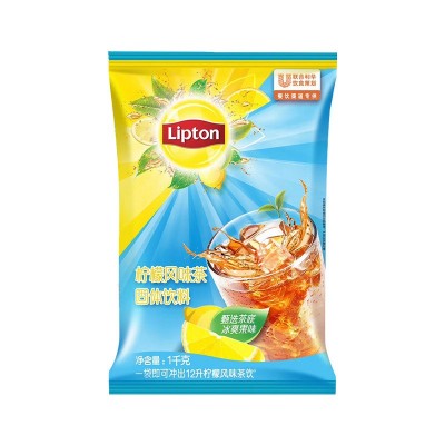 立顿清新柠檬茶1000g柠檬风味茶味固体饮料速溶冰红茶粉冲调饮品图5