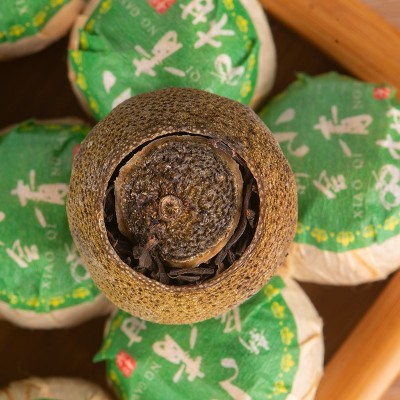 普洱熟茶小青柑茶叶木桶装500克1桶厂家直销一件代发图5
