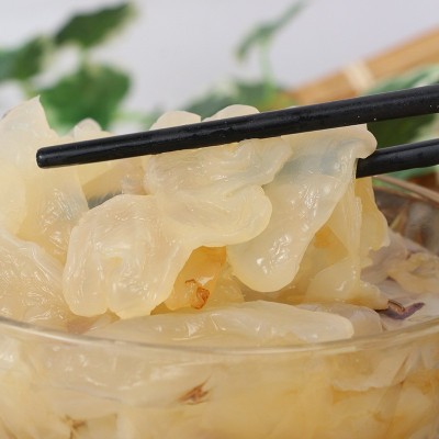 琥珀海蜇头即食海蜇头腌制水产品凉拌下饭菜外卖速食饭店餐饮现货图3